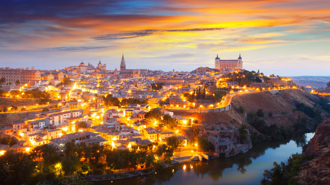 picturesque view of old Catalan village