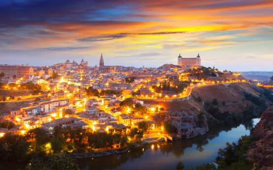 picturesque view of old Catalan village